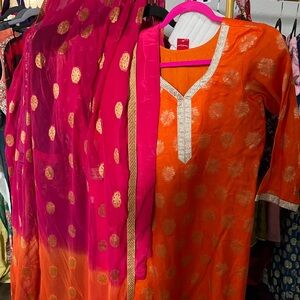 Pink Indian suit Pakistani suit salwar  size 38